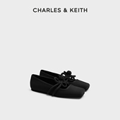 CHARLES&KEITH秋冬女鞋 方头玛丽珍鞋 CK1 70381103新年系列新中式