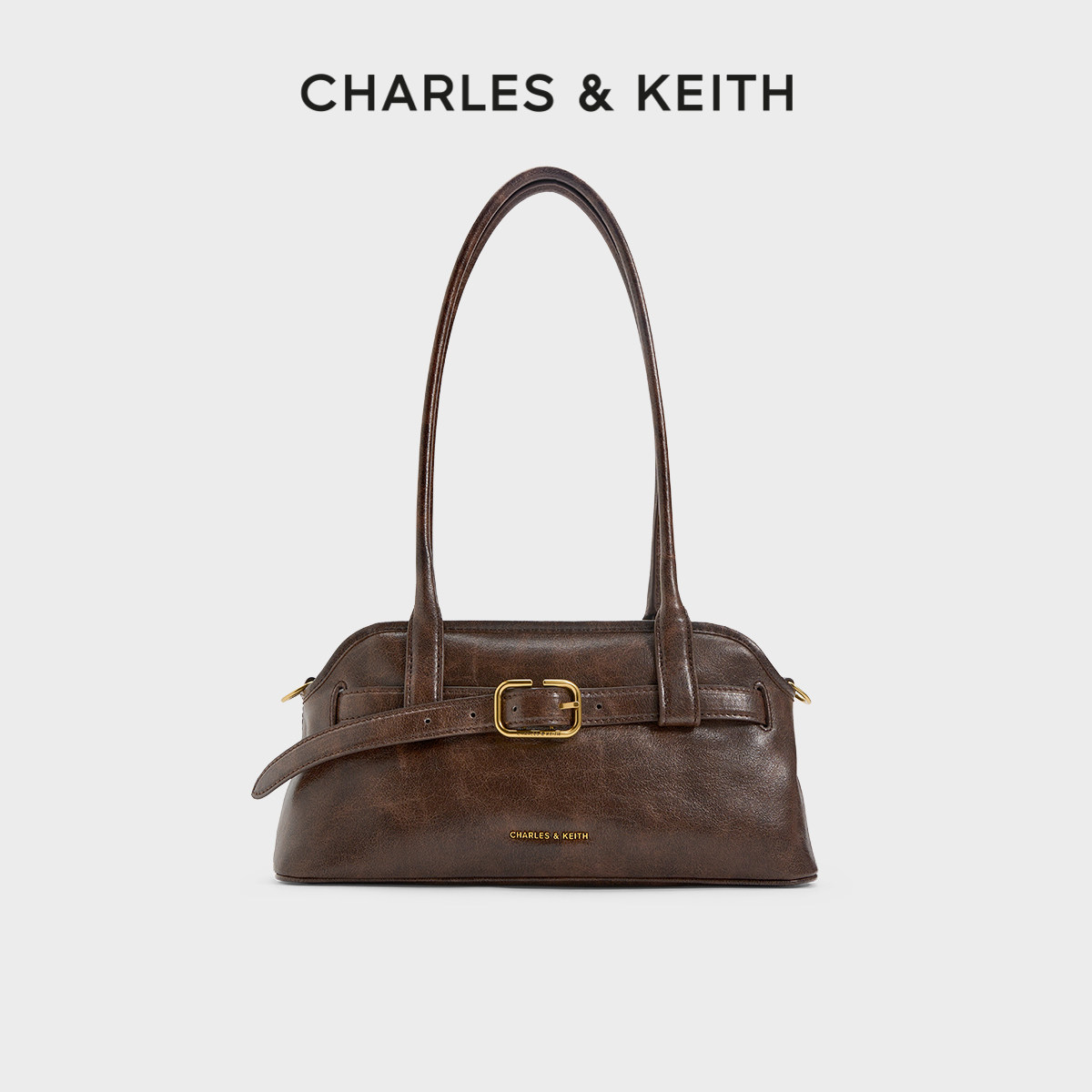 [新年礼物]CHARLES&amp;KEITH女包CK2-20271613腰带式设计长柄腋下包