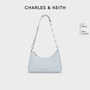 CK2 CHARLES&KEITH25秋新款 20271604拉链简约通勤轻便链条腋下包