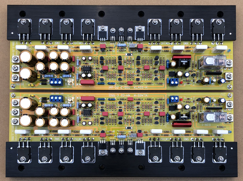 【湖南爱民电子】金嗓子e550场效应管甲类功放板e405纯后级