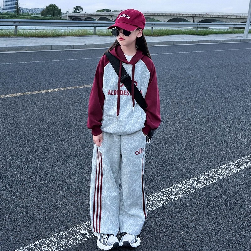 女童卫衣套装2025新款