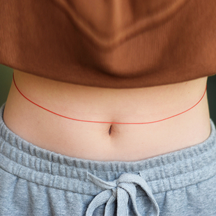 超细1毫米简约红绳腰链细款 本命年腰绳性感手工腰链饰品男女腰链