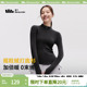 蕉下摇粒绒打底衫 上衣保暖内搭秋瑜伽服健身训练服 女士半拉链修身