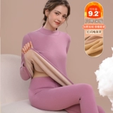 Удерживающее тепло нижнее белье, утепленный комплект, бархатное хлопковое термобелье для пожилых людей, свитер, увеличенная толщина, для среднего возраста