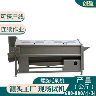 毛刷清洗去皮机厨房用螺旋去皮机土豆芋头红薯莲藕葛根毛辊磨皮机