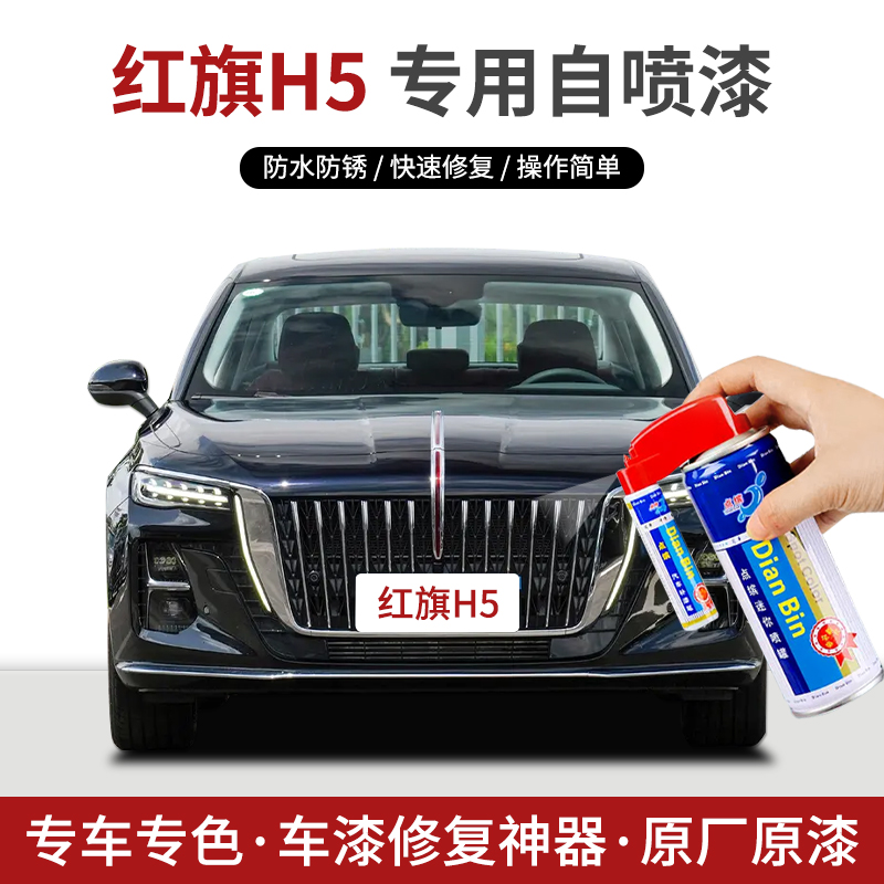 点缤红旗H5补漆笔自喷漆套装