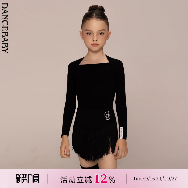 儿童拉丁舞dancebaby上衣长袖										