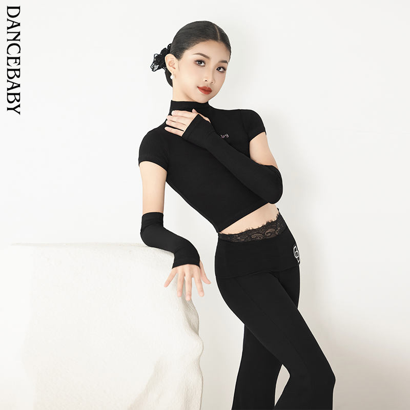dancebaby拉丁少儿练习舞蹈上衣