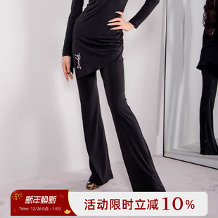 舞服摩登舞女裤 显瘦长裤 2025新款 子舞蹈裤 YD368 专用裤 YES拉丁舞裤