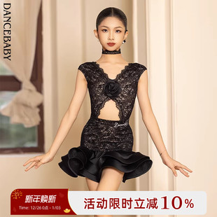 D11 体服练功服表演套装 Dancebaby拉丁少儿舞服女童2025冬季 新款