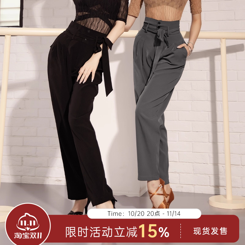 yes练功服女长裤新款高腰裤子