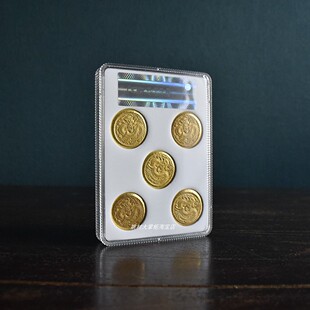 古代货币文玩收藏金币清朝五帝金块盒子币仿古铜镀金