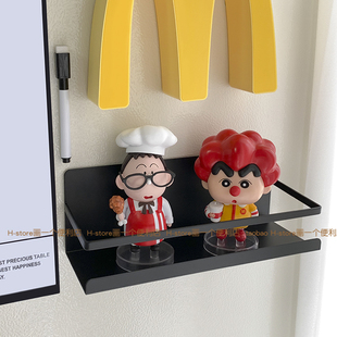 H-store 可爱麦当劳小新阿呆m记灯薯条灯磁吸置物架子磁贴冰箱贴
