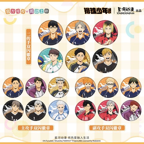 正版排球少年徽章二传手系列