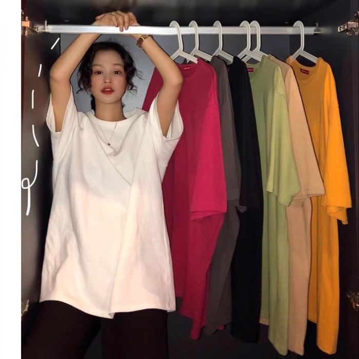 白色短袖夏季半袖宽松纯棉