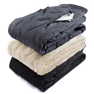 外穿防风保暖羽绒棉裤 加肥加大码 加绒加厚雪地裤 子女冬季 羊羔绒裤