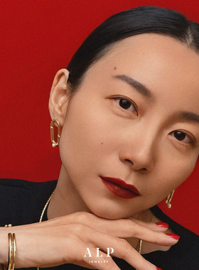 官方ALP JEWELRY霓虹上海系列施华洛水晶珍珠耳环夸张耳饰显脸小