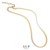 Alplv04 Gold Snakeskin Necklace