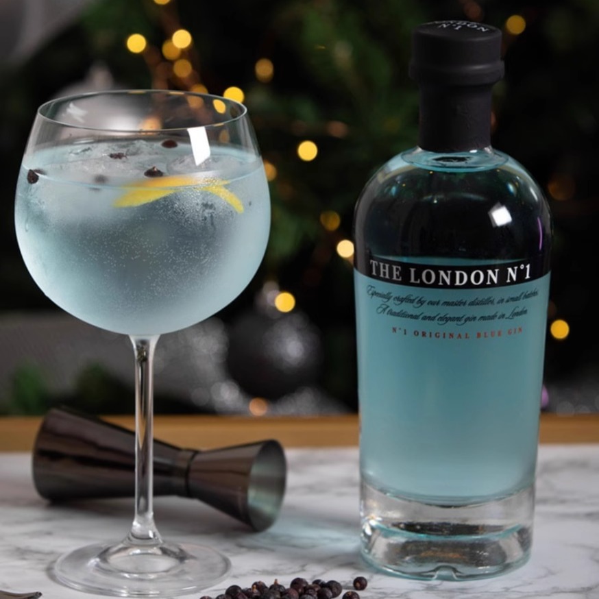 淡藍色金酒倫敦一號金酒