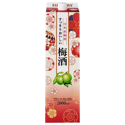 SUNTORY三得利 日本进口梅子酒 青梅酒配制酒低度数女士酒 2000mL