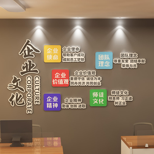 公司文化企业办公室定制背景图墙面装 饰标语班级学校环境布置标语
