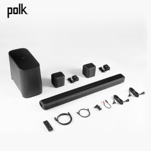 定制Polk 5.1回音壁电视音响家庭影院无线客厅套装 普乐之声TSIII