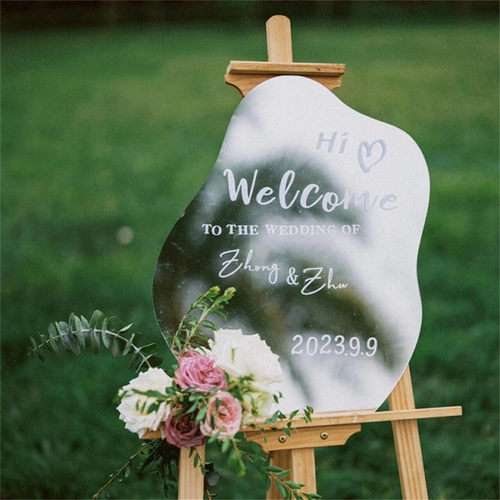 户外婚礼签到打卡婚庆镜子