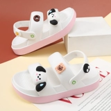 Tide, летние сандалии, обувь, нескользящие модные тапочки на платформе, пляжные слайдеры, коллекция 2023, популярно в интернете, мягкая подошва