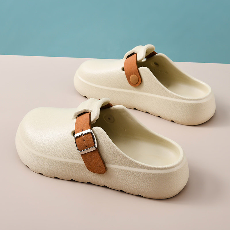 勃肯鞋女夏季2025新款外穿厚底防滑包头半拖鞋海边沙滩一脚蹬凉拖,女鞋,包头拖,淘宝优惠券,粉丝福利购,淘宝优惠卷