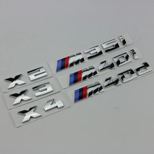 适用于宝马新款X3X4X5尾标字母标