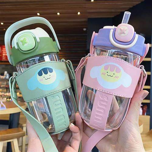 洛可水杯吸管杯女生高颜值创意防摔水杯夏季网红milton水杯壶瓶