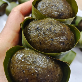 新鲜鼠曲草粑粑水牛花粑粑清明草农家手工现做现发青团香糯甜糍粑