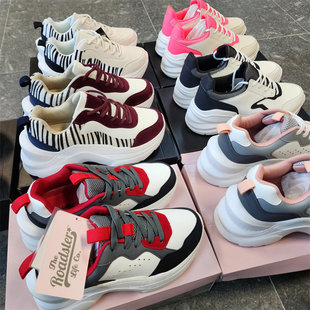 慢跑时装 运动休闲鞋 厚底拼色 增高超轻老爹鞋 出口欧洲女子春秋时尚