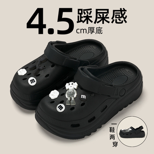 2026新款 外穿夏季 防滑防臭沙滩凉鞋 包头凉拖鞋 厚底洞洞鞋 男士 男款
