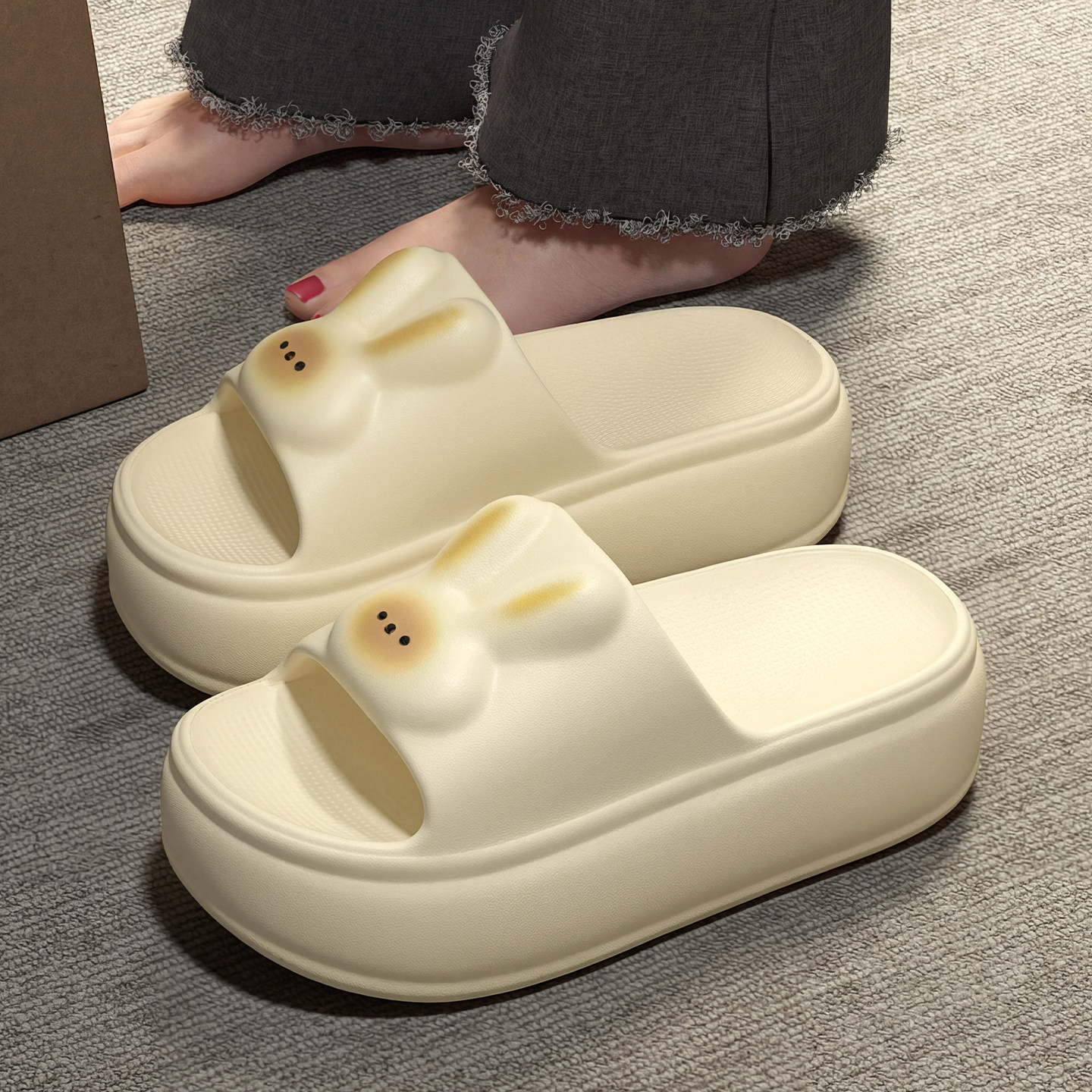 厚底拖鞋女款夏季外穿2026新款室内家居防滑踩屎感增高凉拖鞋女士,女鞋,一字拖,淘宝优惠券,粉丝福利购,淘宝优惠卷