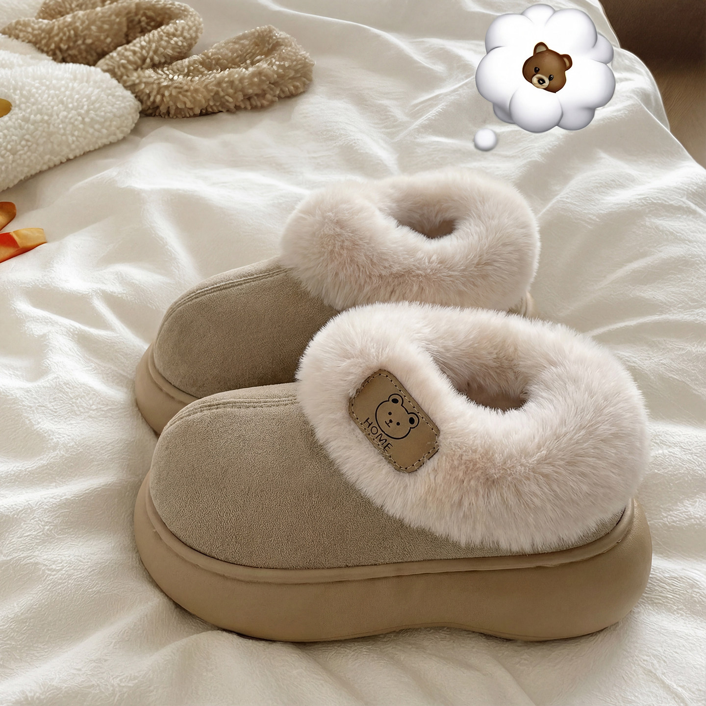 厚底棉鞋女款冬季2026新款外穿包跟毛毛棉拖鞋保暖加绒加厚雪地靴,女鞋,毛毛鞋,淘宝优惠券,粉丝福利购,淘宝优惠卷