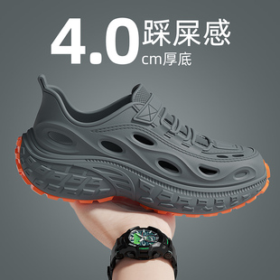 沙滩溯溪凉拖鞋 洞洞鞋 2025新款 男士 外穿透气防滑防臭可开车 夏季