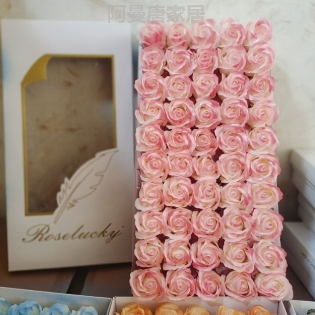 女礼品玫瑰花玫瑰花束香皂花情人制作结婚绿植礼盒告白周年