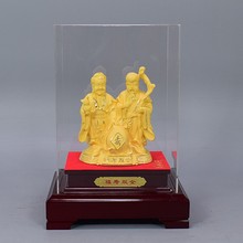 绒沙金寿桃摆件长辈祝寿贺寿摆件礼品工艺品装饰家居寿创意礼品送