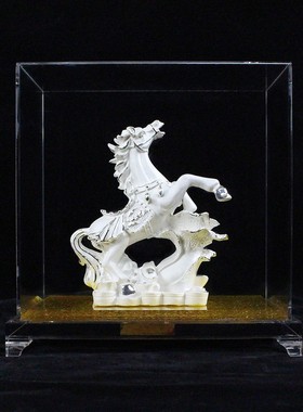 纯银工艺品马上发财摆件马办公室家居装饰品开业周年店庆商务礼品