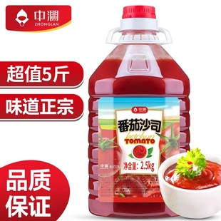 超值5斤大瓶装 番茄酱餐饮商用家用西餐汉堡薯条手抓饼酱番茄沙司