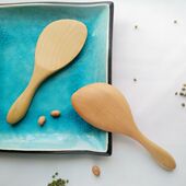 厚实款 日式 打米饭勺 不伤锅木质家用电饭煲盛饭勺 实木饭勺