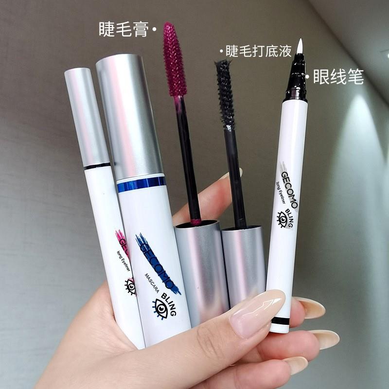 彩色持妆睫毛膏不晕染眼线液