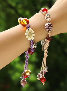 英国cherry kitty原创设计民族风石手链轻奢复古高级感波西米亚