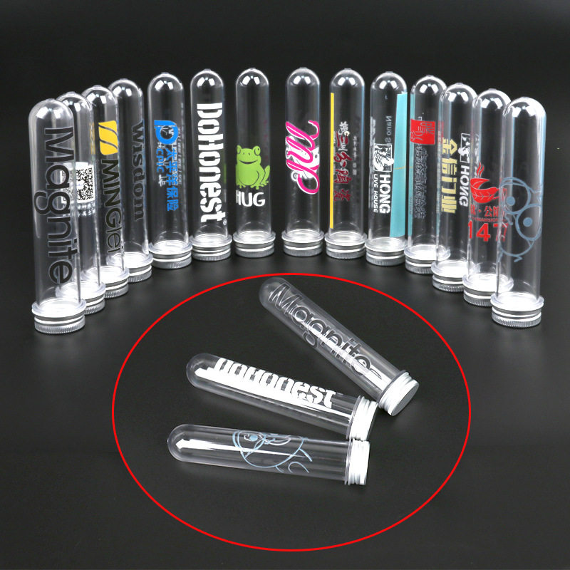 小杨哥推荐透明塑料试管胶囊瓶身图案文字彩色丝印刷数据线耳机,包装,塑料瓶,淘宝优惠券,粉丝福利购,淘宝优惠卷
