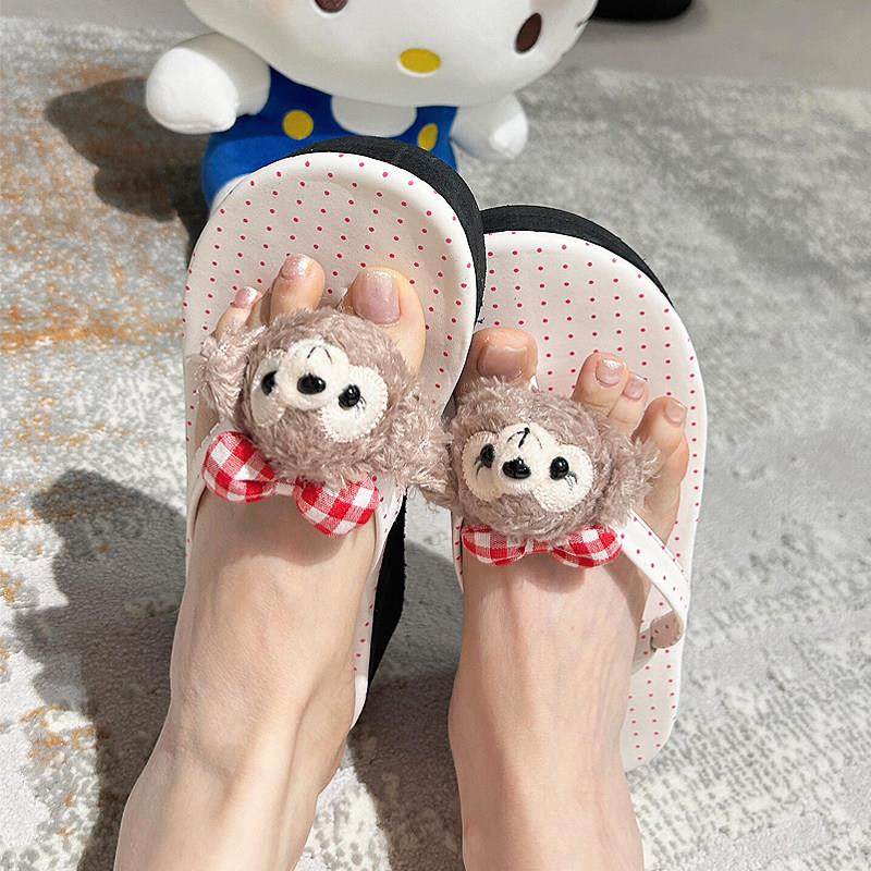 人字拖波点女款外穿防滑防臭平厚底拖鞋海边家居室内底凉拖,女鞋,人字拖,淘宝优惠券,粉丝福利购,淘宝优惠卷