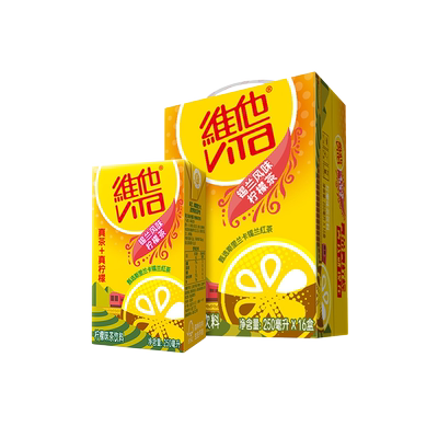 低糖冰爽柠檬茶250ml*16盒整箱