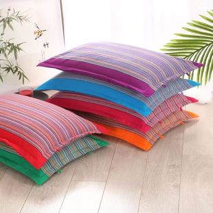 纯棉荞麦皮枕头学生成人单人枕头荞麦护颈枕全棉老粗布枕头枕芯