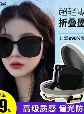 德国精工折叠墨镜女款高级感显脸小防紫外线开车专用偏光太阳眼镜