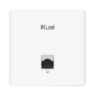 爱快(iKuai)面板AP千兆百兆双频无线86型墙壁式面板企业级酒店/家庭组网WiFi接入PoE供电AC管理W6F/W13
